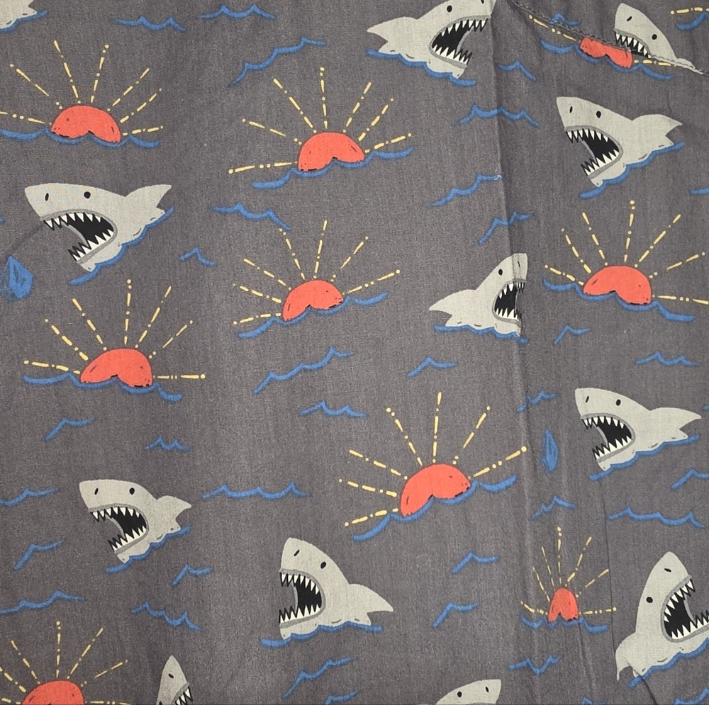 Volcom Gray Sunset Shark Pattern Button Down Shor… - image 6